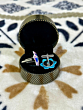 Gulabi Meenakari - Silver Star Cufflink- Blue