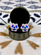 Gulabi Meenakari - Silver Star Cufflink- Blue