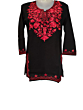 women embroided pure cotton short kurti