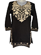 women embroided pure cotton short kurti