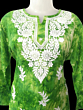 women embroided pure cotton long kurti