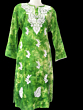women embroided pure cotton long kurti