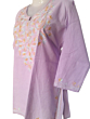 women embroided pure cotton short kurti