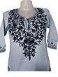 women embroided pure cotton short kurti