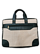 Stylish Expandable Laptop Bag | Durable Jute and Leather Design | 16 Inch