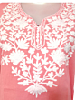 women embroided pure cotton short kurti