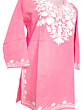 women embroided pure cotton short kurti