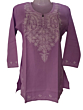 women embroided pure cotton short kurti