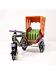 Wooden Hand Painted Multi Color Rickshaw