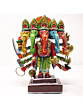 Hand Painted Wooden panchmukhi Lord Ganesha Idols