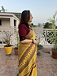 Handloom Woollen Saree | Yellow