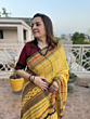 Handloom Woollen Saree | Yellow