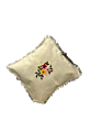 Handcrafted Flower Design Cushion Cover