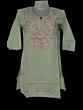 women embroided pure cotton short kurti