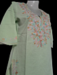 women embroided pure cotton short kurti
