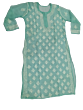 Nidhi Georgette Chikankari Kurti Green