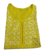 Yellow Chikankari Kurti