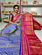 ikkat kanchipuram saree with blouse