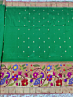 Bottle Green Colour Broket Paithani Saree