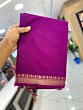 Elegant Kota Mangalgiri Silk Saree with Golden Zari Border & Blouse Piece