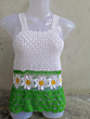Handwoven Crochet Ladies Top | White