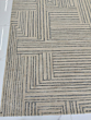 Hand Tufted Geometric Area Rug | Modern Beige Grey Rug | Abstract Line Pattern Carpet | Neutral Living Room Bedroom Rug