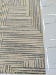 Hand Tufted Geometric Area Rug | Modern Beige Grey Rug | Abstract Line Pattern Carpet | Neutral Living Room Bedroom Rug