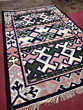 Hand-woven Geometric shape Kilim Durries I 5x8 feet