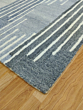 Hand-Tufted Wool Area Rug | Modern Blue Grey Abstract Design