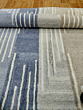 Hand-Tufted Wool Area Rug | Modern Blue Grey Abstract Design
