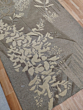 Modern Tufted Area Rug | Handmade Botanical Design Carpet | Neutral Beige Grey Rug