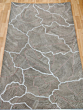 Hand Tufted Leaf Pattern Rug | Modern Botanical Area Rug | Neutral Beige Wool rug | Handmade Floor Rug