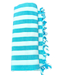 Handloom bamboo Striped Bath Towel | Blue & White