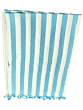Handloom bamboo Striped Bath Towel | Blue & White