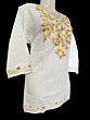 Women emboridered pure cotton short kurti