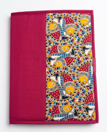 Premium Fabric File Folder with Multiple Pockets & Pen Holder (A4 Size)