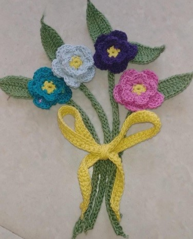 Handmade Crochet Flowers | Multicolour