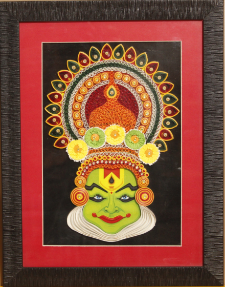 Cultural Marvel Handcrafted Kathakali Frame