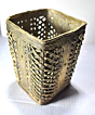 Handcrafted Brass Pen Stand | 7 x 7 x 10 inches