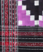 Purple Black Sambalpuri Handwoven Double Ikat Cotton Stole SFCSTL1108