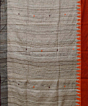 Beige Orange Sambalpuri Handwoven Dolabedi Tussar Silk Saree SFTSAR1204