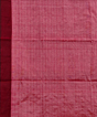 Beige Red Sambalpuri Handwoven Tribal Design Tussar Silk Saree SFTSAR1215