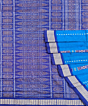 Copper Sulphate Handwoven Bomkei Silk Saree SMSSAR1257