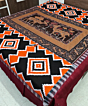 Multicolour Sambalpuri Handwoven Cotton Double Bed Sheet SMCBED1280