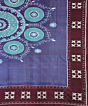 Purple Sambalpuri Handwoven Cotton Double Bed Sheet SMCBED1287