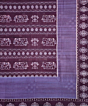 Purple Sambalpuri Handwoven Cotton Double Bed Sheet SMCBED1290