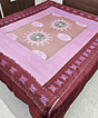 Lavender Sambalpuri Handwoven Cotton Double Bed Sheet SMCBED1292