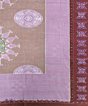 Lavender Sambalpuri Handwoven Cotton Double Bed Sheet SMCBED1292