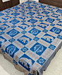 Blue Sambalpuri Handwoven Cotton Double Bed Sheet SMCBED1301