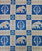 Blue Sambalpuri Handwoven Cotton Double Bed Sheet SMCBED1301